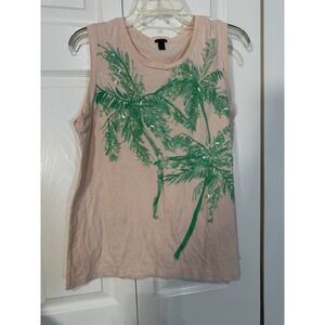 J.CREW Women's Peach Tank Top  Size Medium